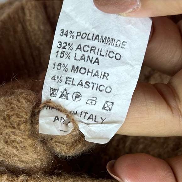 Alexandre Laurent Brown Ribbed Knit Sweater N274-5 - Picture 6 of 8